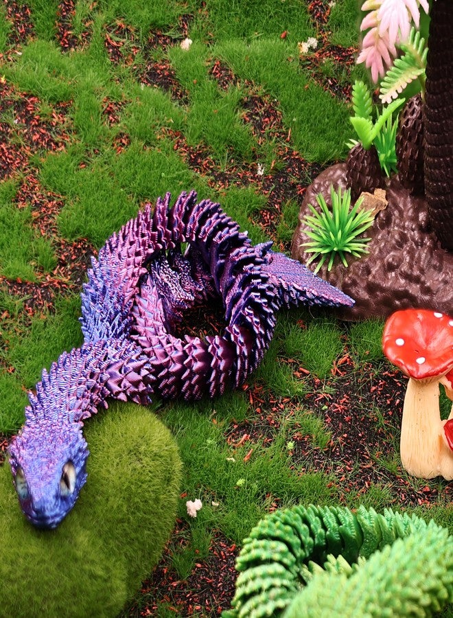 FUNKY STORE 3D Printed Animal Toys Snake Figures, Flexible Halloween Articulated Fidget Toys for Boys and Girls, Creative and Fun Gifts for Stress Relief & Play,Mini Animal Figurines Toy - Image 3